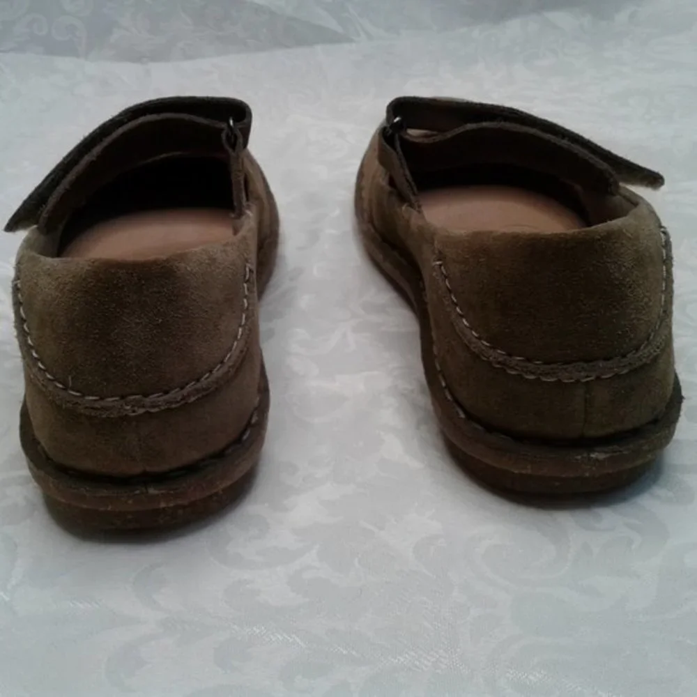 Clarks Collection Tamitha Aster Suede Brown Olive Mary Jane Size 6 ExcellentCond - Picture 4 of 10